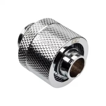 Alphacool Eiszapfen Connector gerade G1/4 Zoll AG auf 16/10mm - Chromsilber