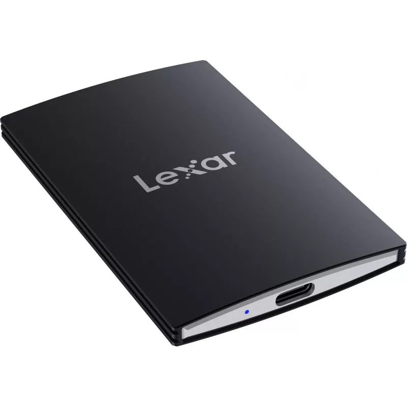 Lexar SL500 portable SSD 1 TB, USB-C, USB 3.2 Gen 2x2, Lesen bis zu 2000 MB/s / Schreiben bis zu 1800 MB/s, 43 g, Schwarz