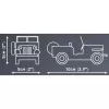 Cobi Konstruktionsspielzeug Jeep Willys CJ-2A Grün Modell 24517 – Bausteinset
