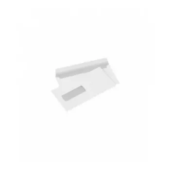 Briefumschlag mit Fenster (30x90 mm) links, mittig, E65 (DL), 110x220 mm, 80 g, weiß, Box 1000 Stk.