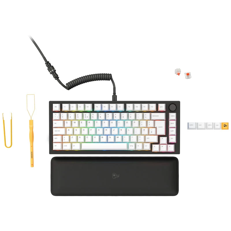 Mechanische Tastatur GLORIOUS GMMK PRO Prebuilt Edition USB-C Hintergrundbeleuchtung QWERTY ISO UK-Layout