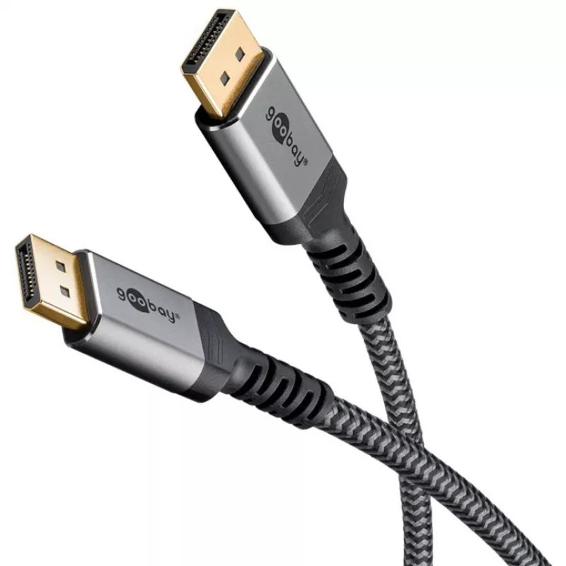 Pro Displayport 1.4 Sleeved - DisplayPort-Kabel - 2m - Schwarz