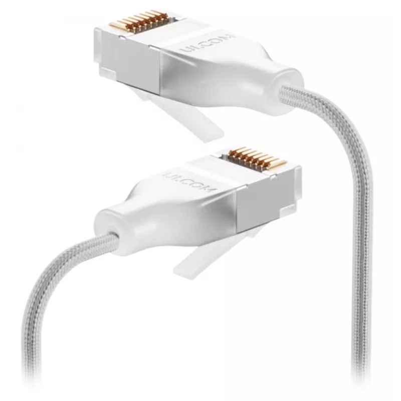 Netzwerkkabel Ubiquiti UACC-Cable-Patch-EL-C6A-15M-W RJ-45 Cat6a 15m Transparent Weiß