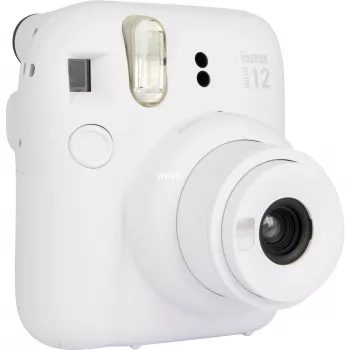 Sofortbildkamera Fujifilm Instax Mini 12 Weiß — 86×54 mm Prints, 60 mm Brennweite, AA-Batterie