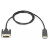 Assmann DisplayPort-Adapterkabel. DP - DVI (24+1) M/M. 1,0 m. mit Verriegelung. DP 1.2 kompatibel. UL. CE. bl (AK-340301-010-S)