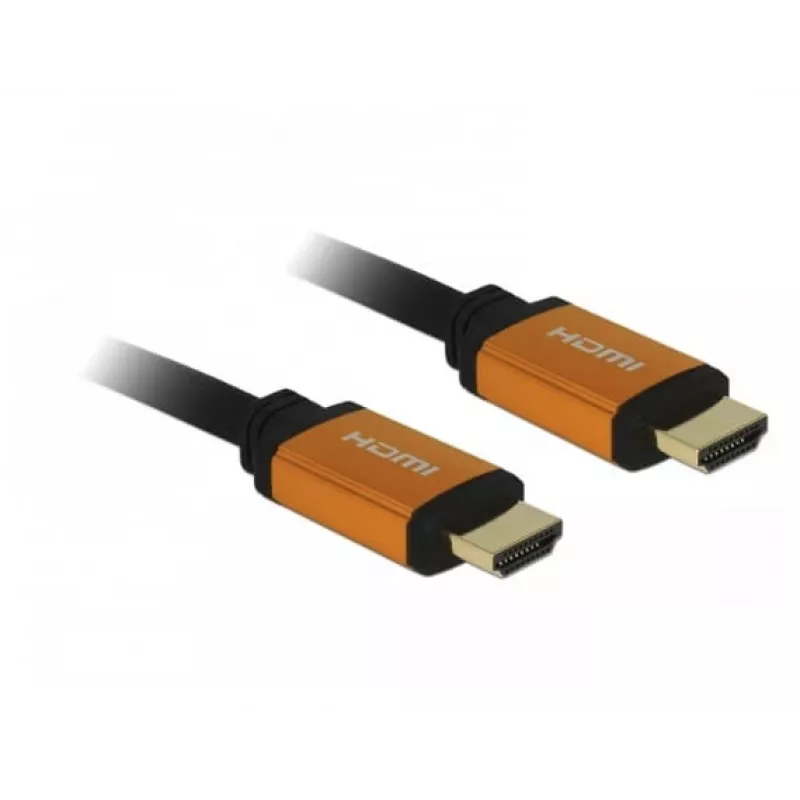 HDMI-Kabel DeLOCK 85728 1,5 m Typ A Schwarz Gold