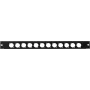 Frontplatte Omnitronic Z-19 12 x XLR D-Type 1U — Rackblende mit zwölf XLR D-Type-Anschlüssen