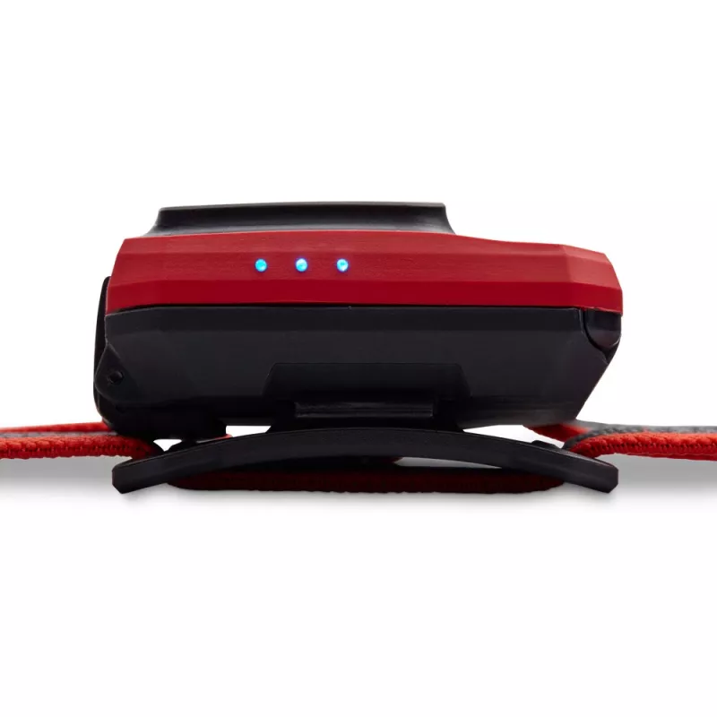 Black Diamond Storm 450 Stirnlampe mit schwarzem, rotem Stirnband