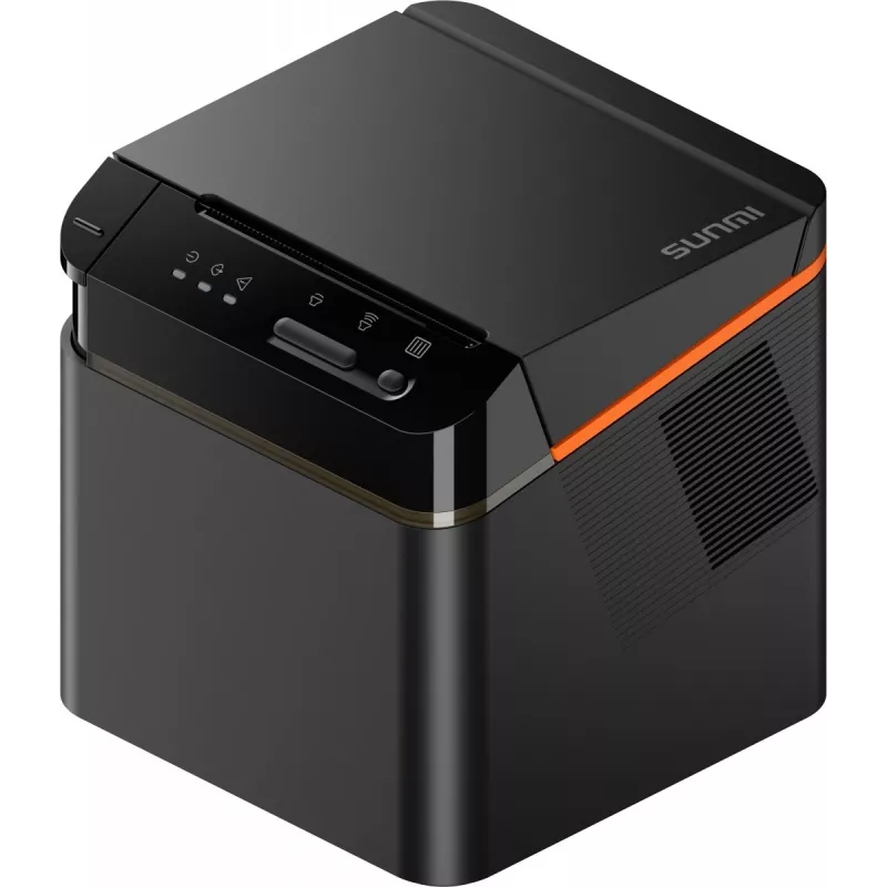 SUNMI C04020020 80-mm-Kitchen-Cloud-Printer Bondrucker, Thermo, mit Cutter, USB-C, Bluetooth, Ethernet, WLAN, Schwarz