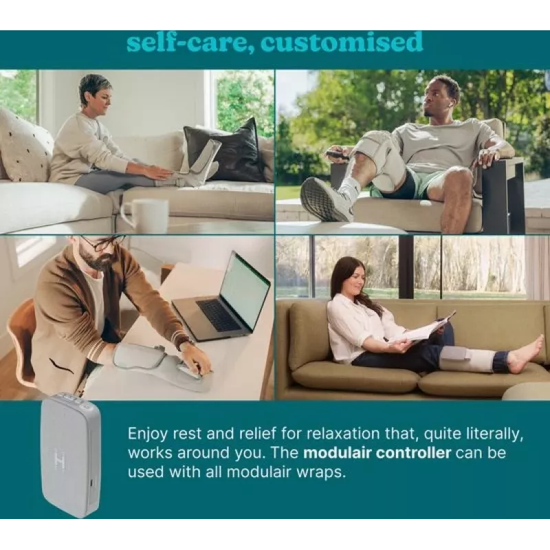 Kniebandage HoMedics SR-CMXKE10HBND modulares Kompressionssystem mit Controller