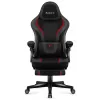 Gaming-Stuhl huzaro Force 4.6 — ergonomischer Stoffsitz, höhenverstellbar, neigbar, Lordosenstütze, 130 kg max., Sitzbreite 41 cm