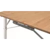 Outwell Custer L Brown Campingtisch — Bambustischplatte, Aluminiumrahmen, 700×1200 mm, 11,5 kg