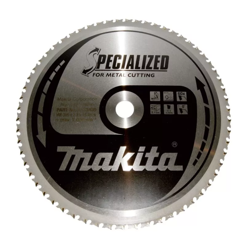 Makita Specialized B-33439 Kreissägeblatt für Metall, 305 mm, 60 Zähne