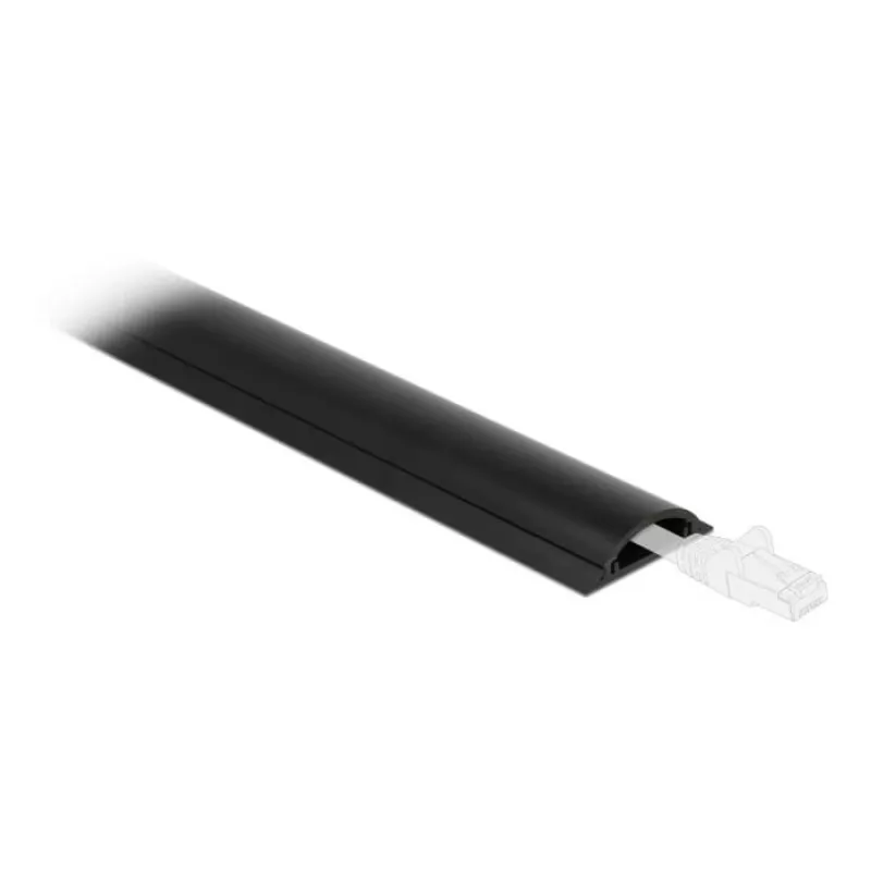 Kabelkanal DeLOCK 50 x 12 mm selbstklebend schwarz 1 m