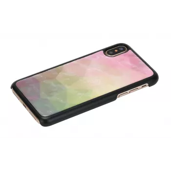iKins Water Flower Hülle für iPhone XS/X, Schwarz, K1690J