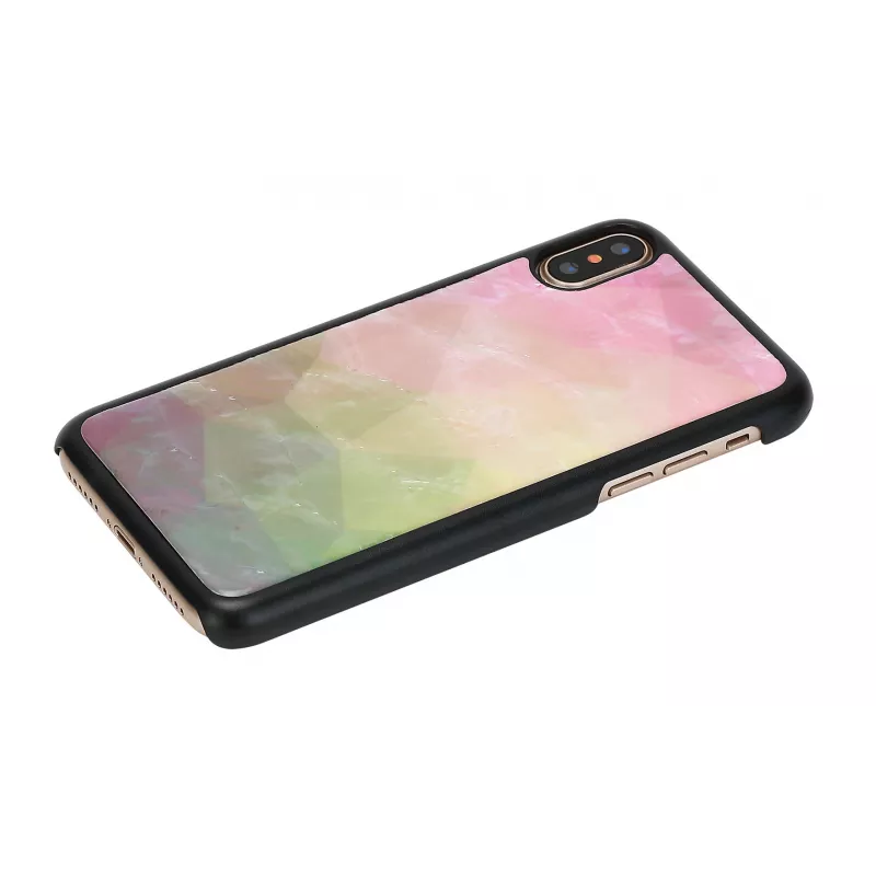 iKins Water Flower Hülle für iPhone XS/X, Schwarz, K1690J