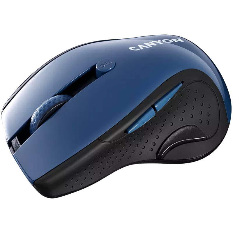 CANYON Maus MW-01 BlueLED kabellos Blau Grau