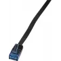 LOGILINK CF2023U LOGILINK - Patchcord Cat.6 U/UTP, L. 0,5 m, flach SlimLine, schwarz
