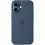 Apple MYY23ZM/A Silikon Case mit MagSafe für iPhone 16, Denimblau