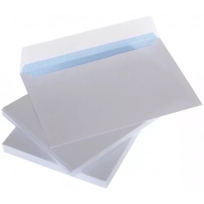 Umschläge mit Streifen C5 162x229 mm, weiß 80g, Box 1000 Stück