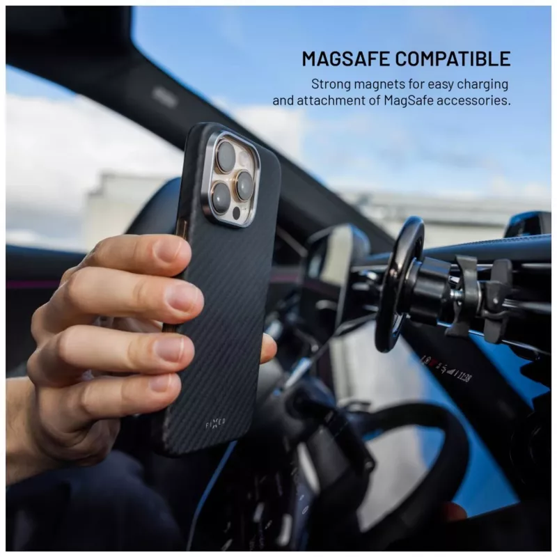 Schutzhülle FIXED für Apple iPhone 17 Pro Max — Aramidfasern, schwarz