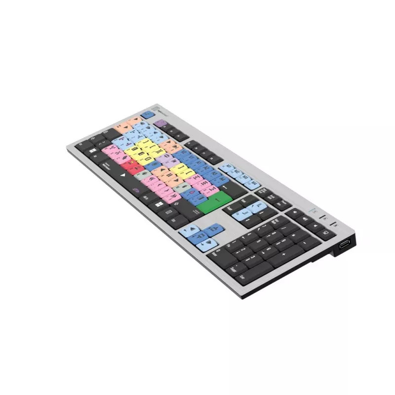 Logickeyboard LKB-MCOM4-AJPU-FR Tastatur USB AZERTY Französisch Silber (LKB-MCOM4-AJPU-FR)