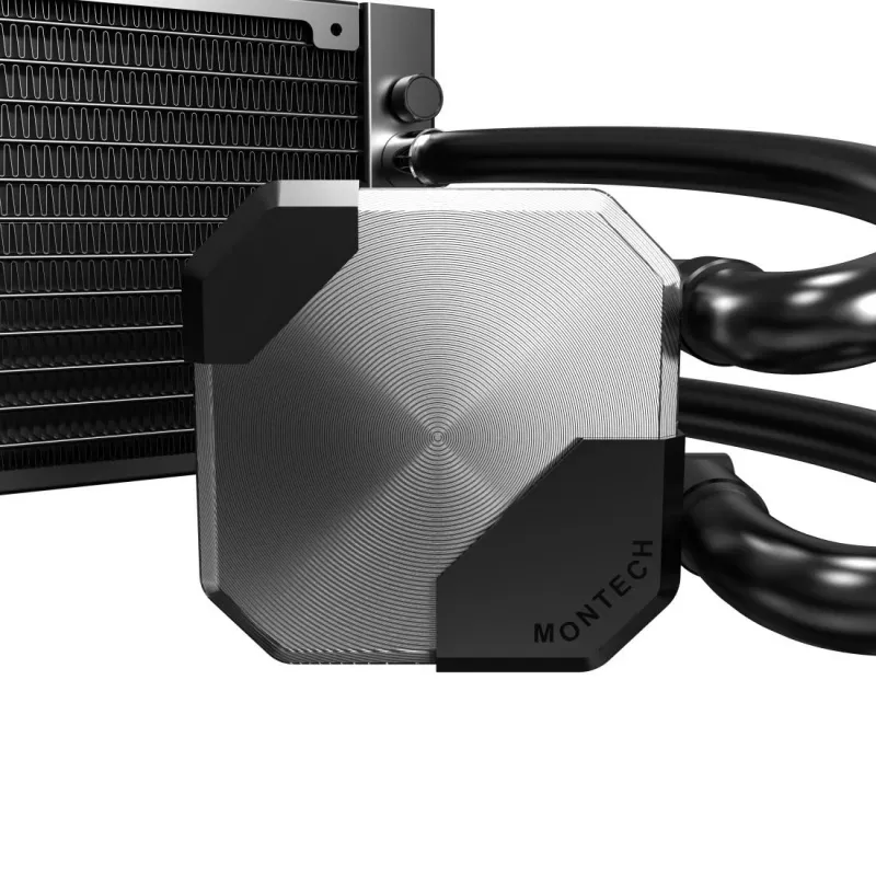Montech HyperFlow Silent 240 Prozessor All-in-One-Flüssigkeitskühler 12 cm Schwarz 1 Stk.