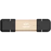 Silicon Power DS72 portable Stick-SSD 250 GB, USB 3.2 Gen 2, USB-A/USB-C, Gold