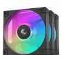 DeepCool FD12 ARGB R-FD12-BKAPN3-G Gehäuselüfter, 120 mm (120x120x25), 12 V, 3er-Pack, Schwarz