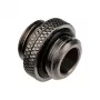 Alphacool ES Doppeladapter, steckbar, G1/4 AG auf G1/4 AG, schwarz