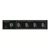 Delock 63309 externer Industrie-USB-Hub, 4 x USB 3.0 Typ-A, 15 kV ESD-Schutz, Metallgehäuse, wandmontierbar