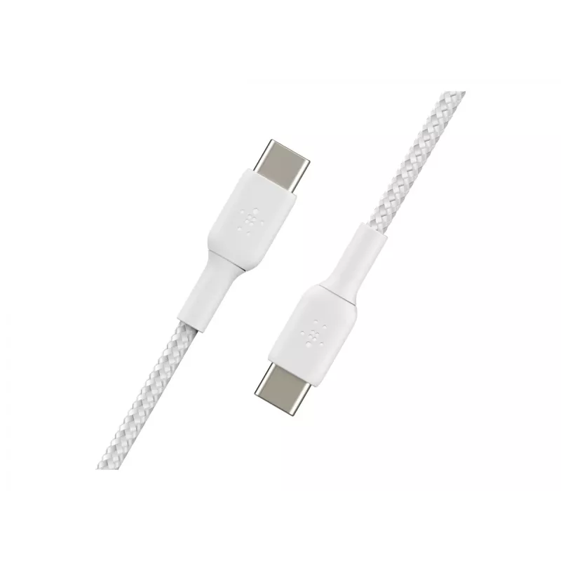 Belkin BOOST CHARGE - USB-Kabel - 24-polig USB-C (M) zu 24-polig USB-C (M) - USB 2.0 - 2 m - Weiß