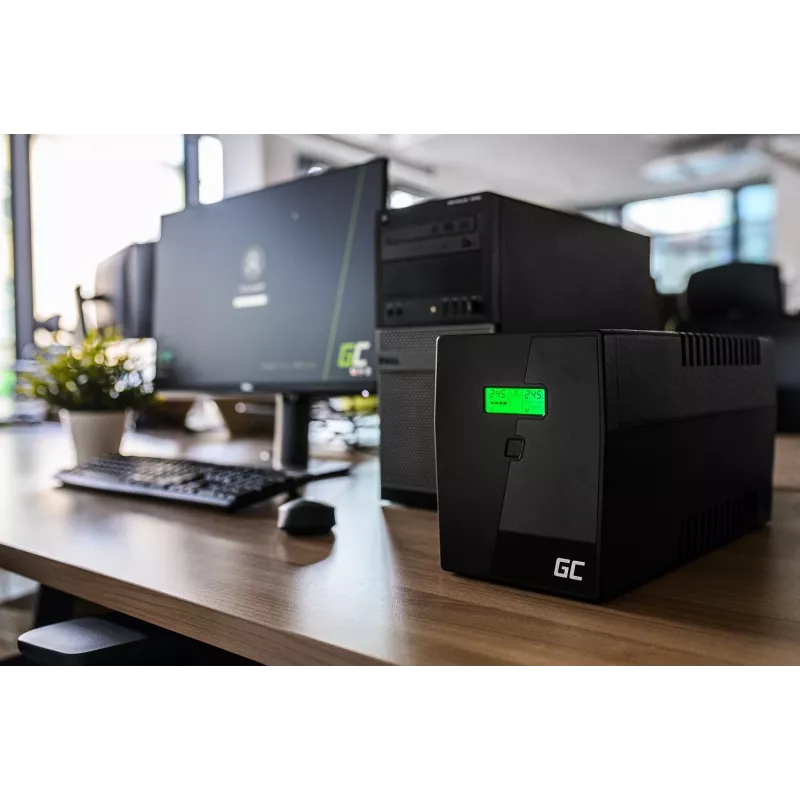 Green Cell UPS03 MicroPower 1000VA / 600W Line-Interactive USV, 4 Steckdosen