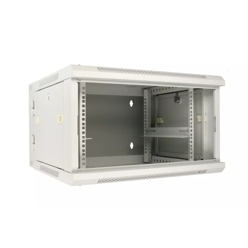 Extralink Wandrackschrank 6U 600x600 AZH Grau Wandmontage, Schwenktyp