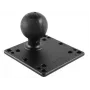 RAM Mounts VESA-Platte (120,7 x 120,7 mm) mit D-Kugel (2,25 Zoll), 75x75 und 100x100 mm Lochraster (RAM-D-246U)