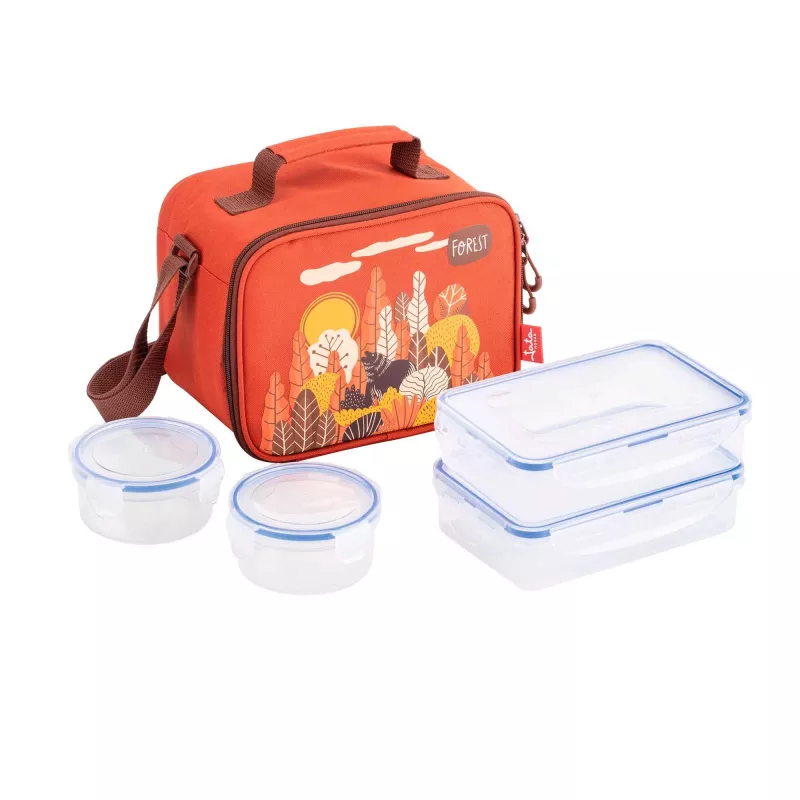 Jata HPOR7055 Thermo-Lunchtasche, RPET, mit 4 BPA-freien Behältern