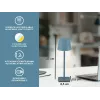 Beper P207ILI200 Wiederaufladbare LED-Tischleuchte, Touch-Schalter, dimmbar, Schieferblau