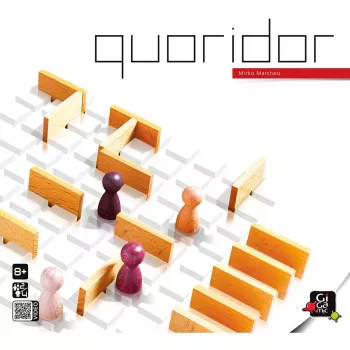 Asmodee Quoridor Strategie-Brettspiel, 2–4 Spieler, ab 8 Jahren, 15 Min.