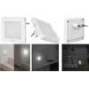 LogiLink Zubehör LED-Nachtlicht Steckdose Quadratisch (LED013)