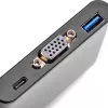 SilverStone SST-EP06C USB 3.1 Typ-C auf VGA / USB Typ-C / USB Typ-A Adapter-Hub