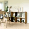 Top E Shop MALAX 2X4 ARTISAN Bücherregal für das Wohnzimmer