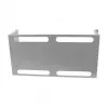 ALLNET Gerätehalter für Hutschiene/Hutschienengeräte T150mm/5HE Hellgrau Frontmontage
