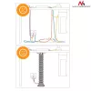 Kabelgitter-Organizer für den Schreibtisch MC-768 S silber
