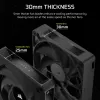 Corsair iCUE LINK RX120 MAX 120mm Gehäuselüfter - Schwarz