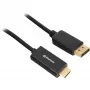 Sharkoon SHA Displayport 1.2 auf HDMI 4K bk 3,0m AKTIV 4Kx2K 60Hz