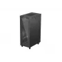 19 Zoll LANBERG Stand-Rack-Gehäuse FF01-6032-12BL 32U, schwarze Glastür