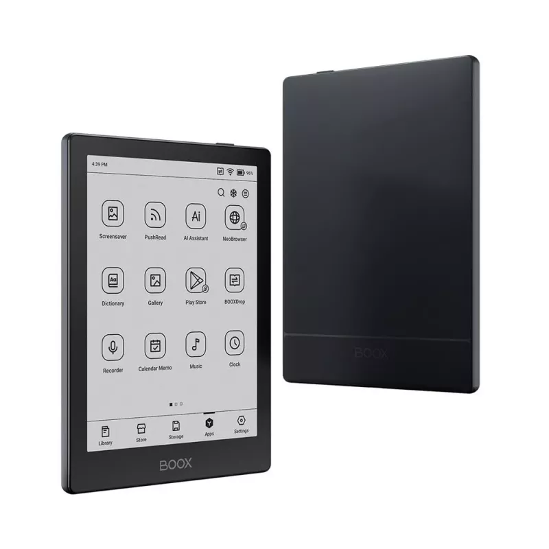 E-Reader Onyx Boox 6 Zoll (15,2 cm) mit 1448×1072 E‑Ink, 32 GB, 2 GB RAM, Android 11, Dual‑Band‑WLAN, Bluetooth 5.0, MicroSD, USB‑C, Schwarz