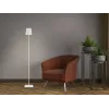 Beper P201UTP404 aufladbare LED-Stehlampe, höhenverstellbar, 2,5 W, dimmbar, Metall, weiß