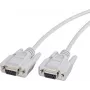 Renkforce 1377242 Nullmodem-Anschlusskabel, 9-polig D-Sub Buchse/Buchse, 1,8 m, Grau