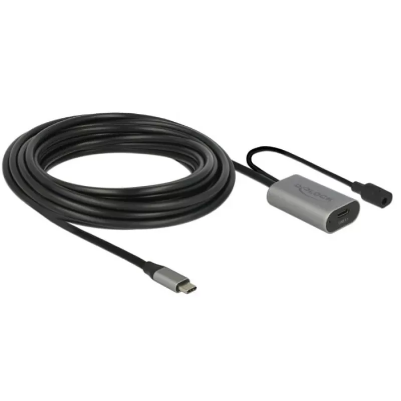 Delock USB-C Aktives Verlängerungskabel, 5 m, USB 5 Gbps (USB-20225 / 85392)